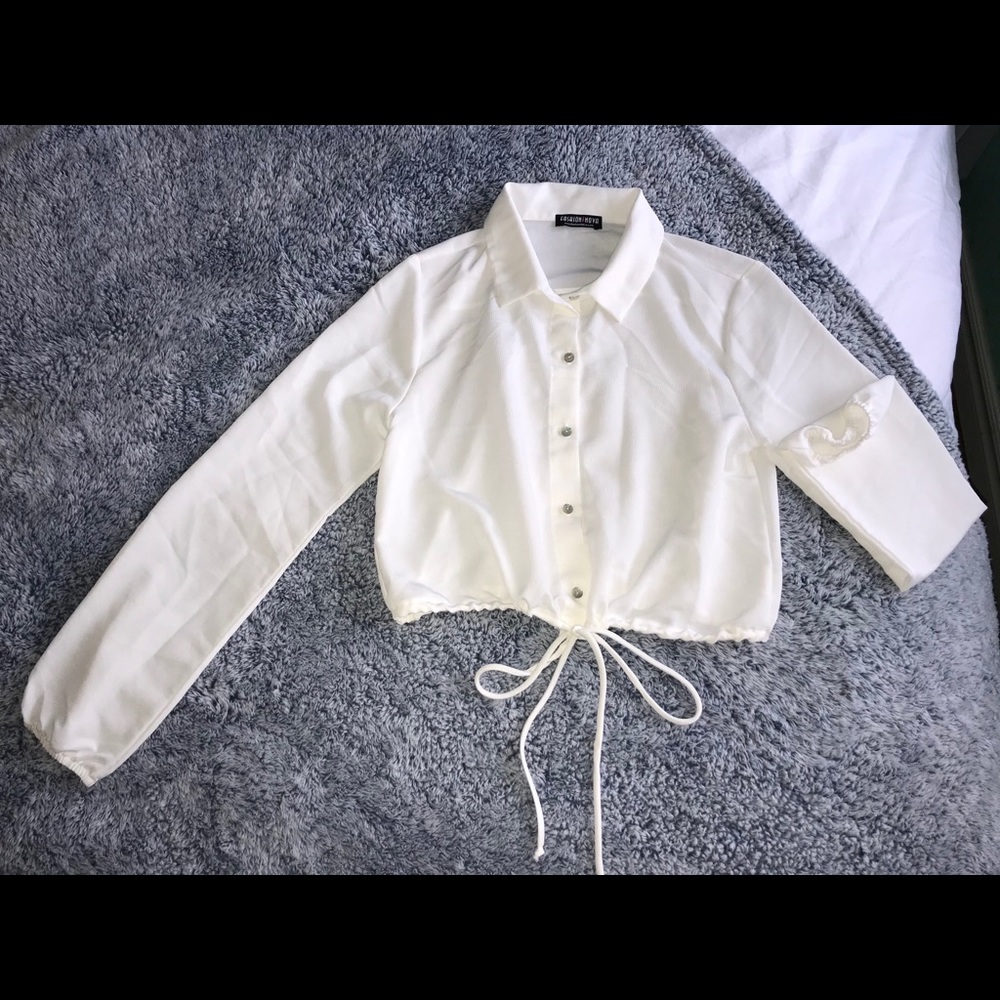 Brianna Crop Top - Ivory